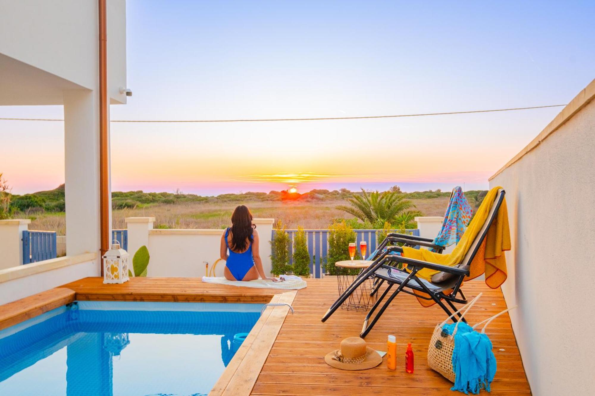 Villette Lux Fronte Spiaggia - Торре-Пали Экстерьер фото