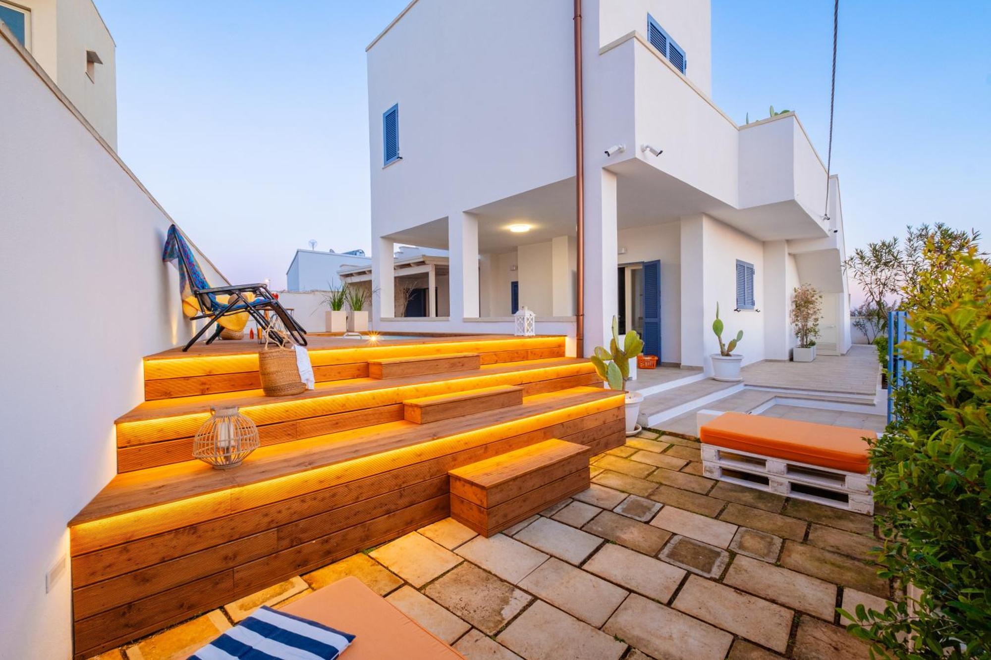 Villette Lux Fronte Spiaggia - Торре-Пали Экстерьер фото