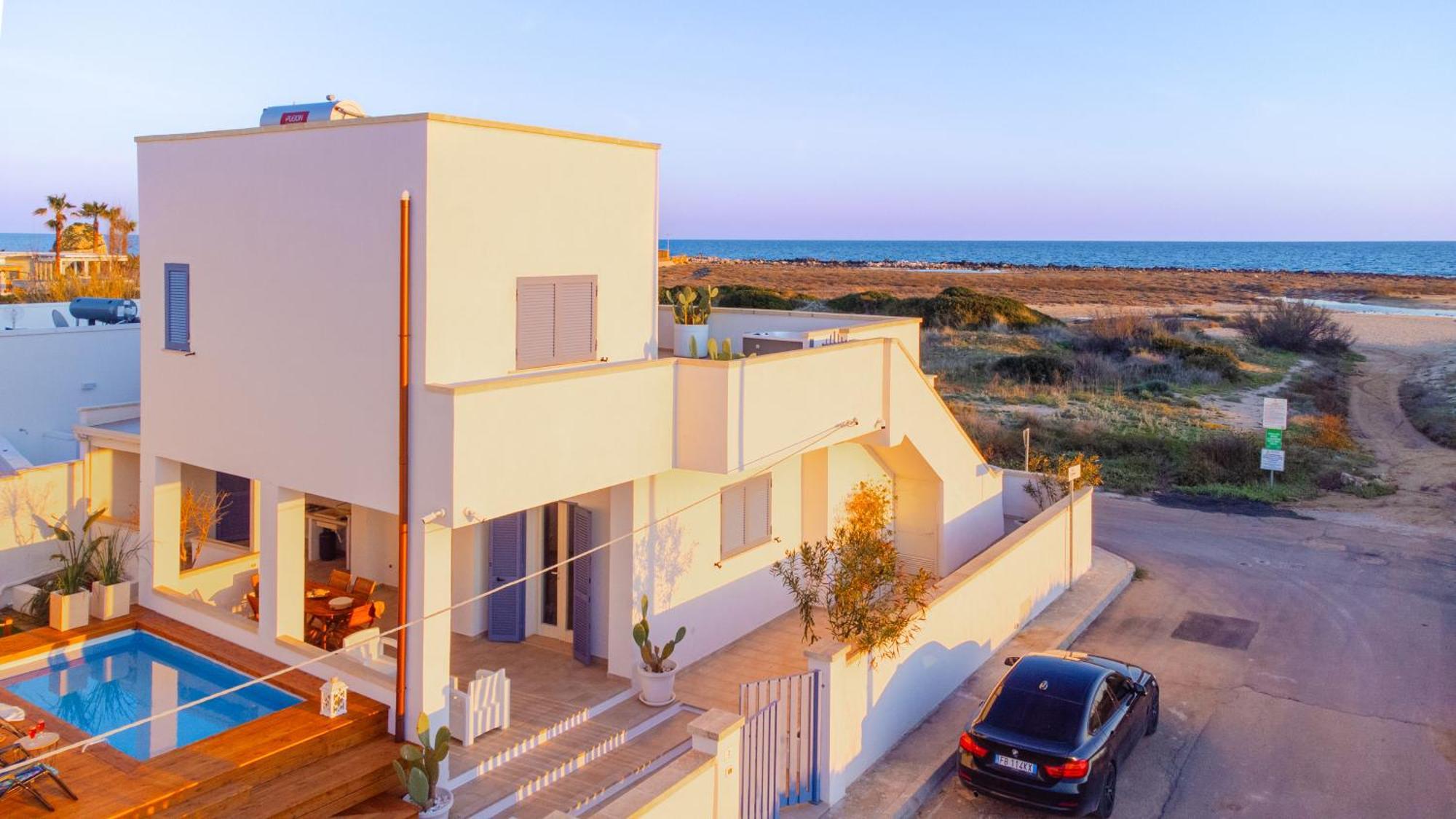 Villette Lux Fronte Spiaggia - Торре-Пали Экстерьер фото